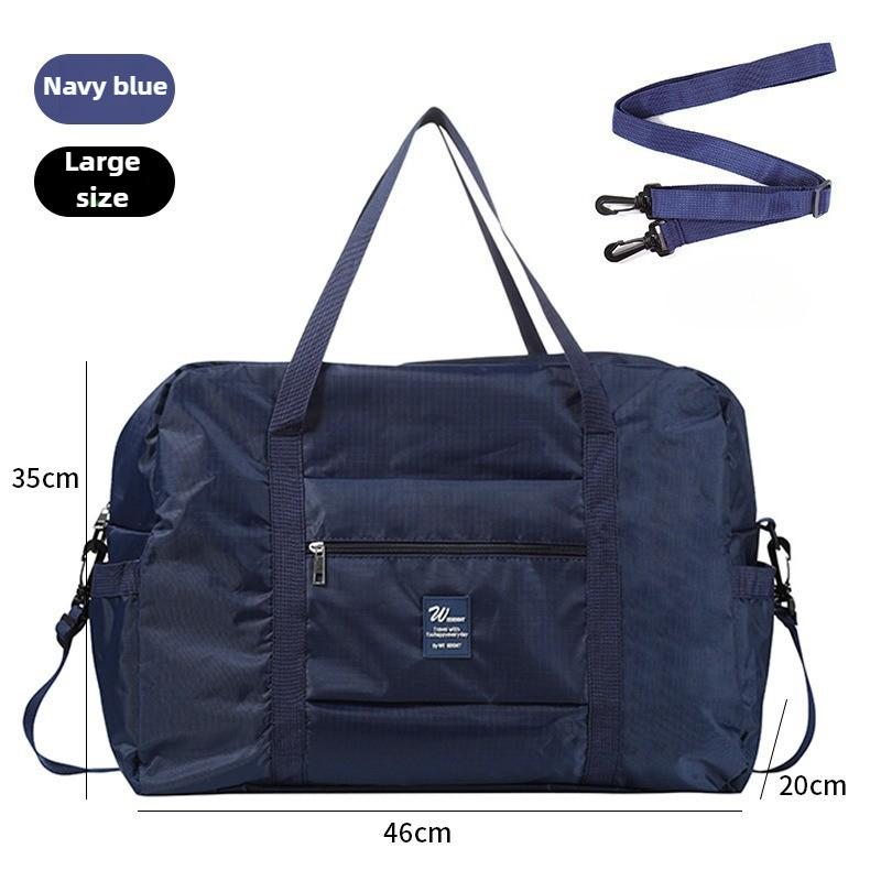 Foldable Travel Duffle Bag - Large Capacity Luggage Organizer for Clothes, Handheld Storage Bag That Slips Over Suitcase