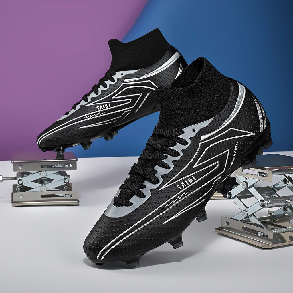 Ag/Fg Fußballschuhe für Herren und Damen Jugend Pu+Stoff Obermaterial Tpu Sohle Anti-Rutsch Langlebig Outdoor Trainingsschuhe