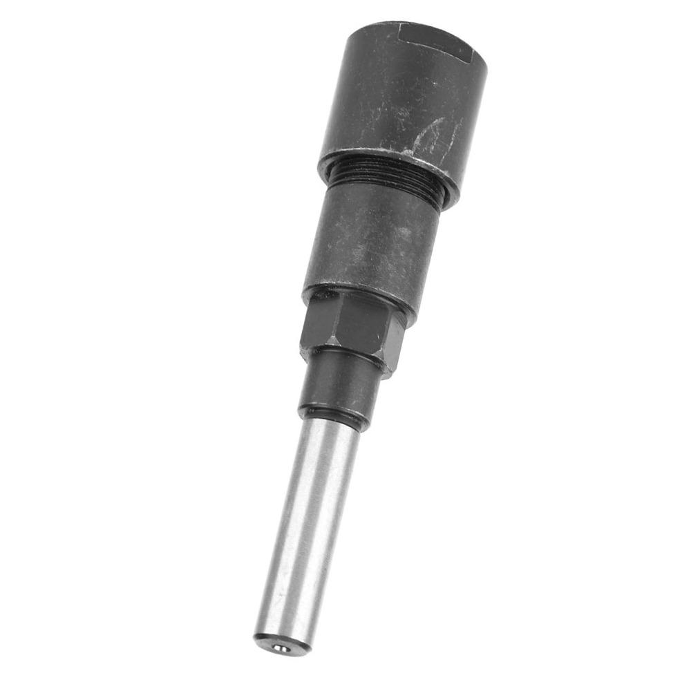 1/2 Inch Shank Router Bit Collet Extension 2-1/4 Inches Additional Travel Hard Alloy Collet Extension Rod 6.35mm (Shank)