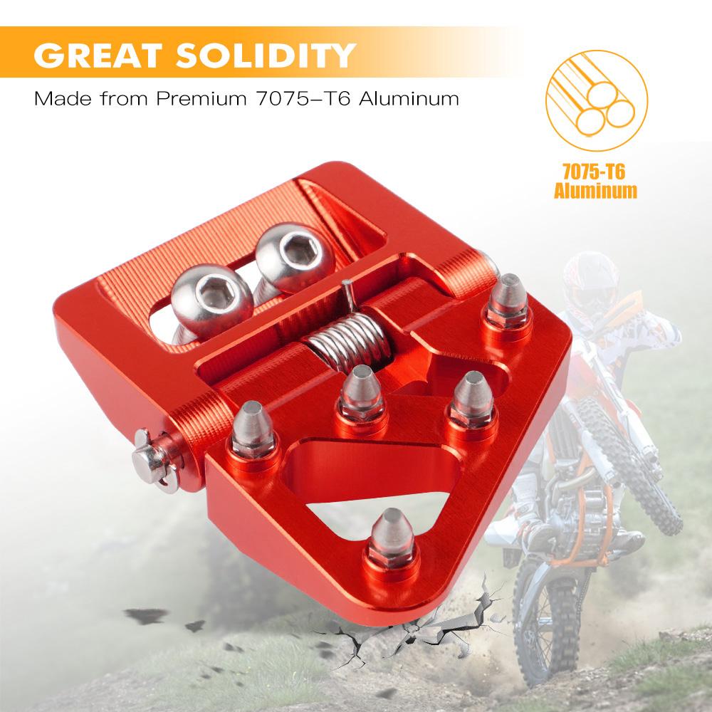 NICECNC For GasGas EC 300 2021-2024 EC 250 EC250F MC 125 MC 250 MC250F EX EXF 250 350 Folding Brake Pedal Tip For KTM EXC 300