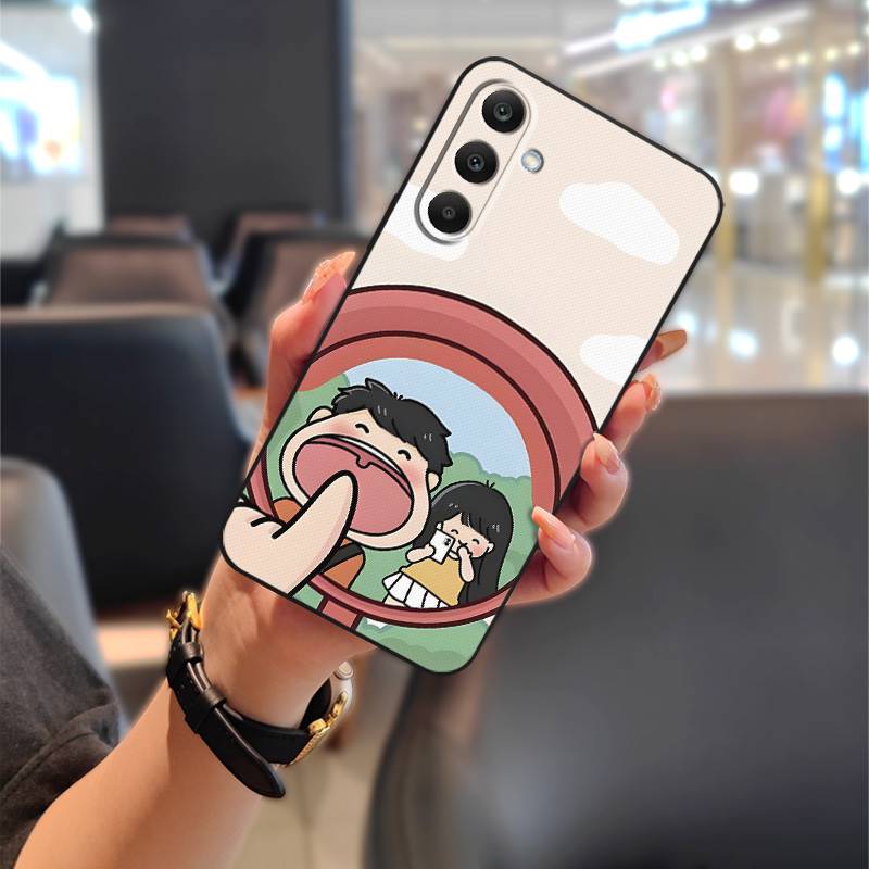 TPU Back Cover Phone Case For Samsung Galaxy M56 5G/SM-M566B Anti-knock Soft case Durable Graffiti Couple Phone Pouch