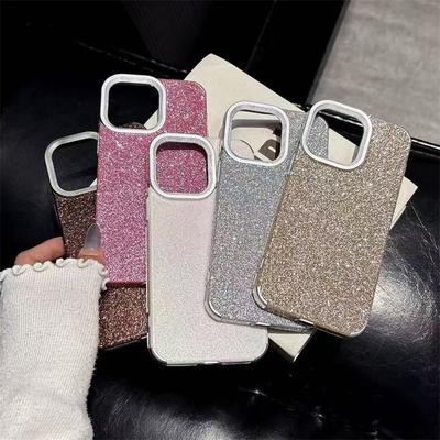 Stylish Premium Glitter Case for iPhone 16 Pro Max 15 14 Plus 13 12 Pro 11 Soft Silicone Fall Protection Cover