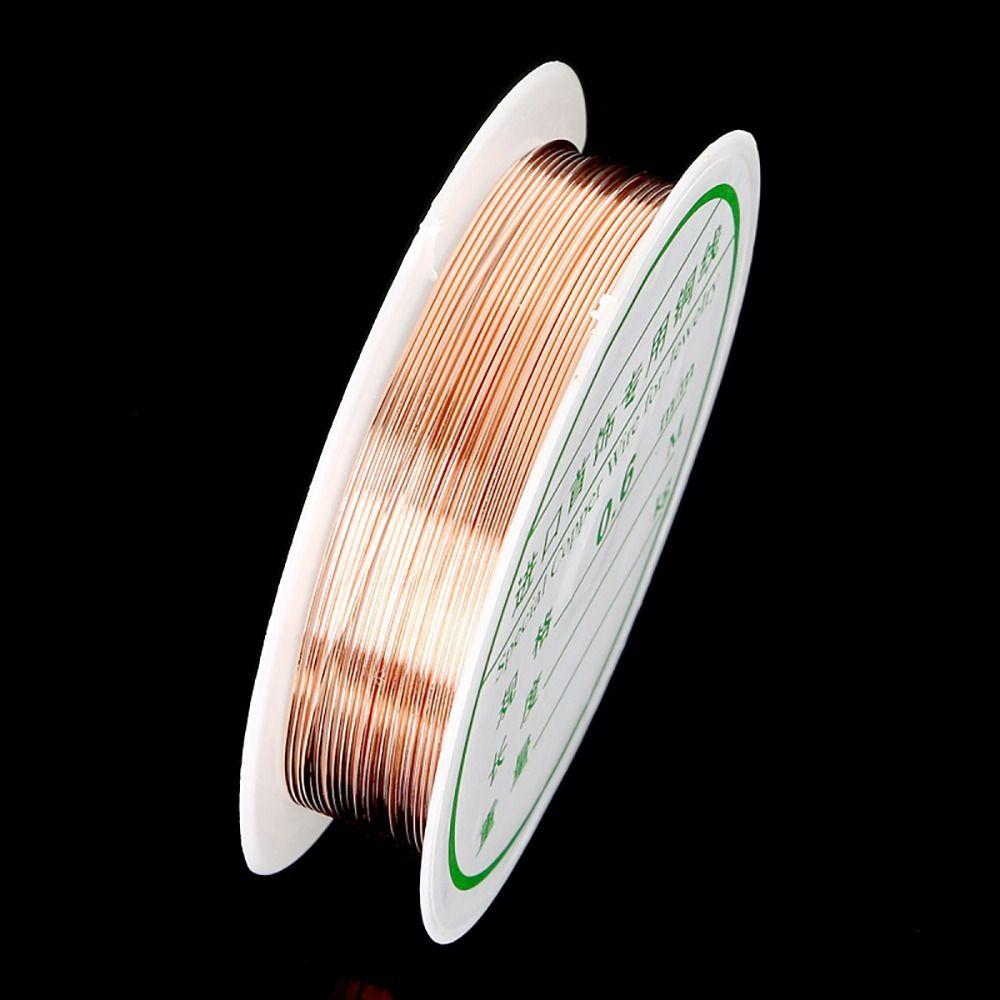 1Roll DIY Brass Copper Wire 0.2/0.4/0.6/0.8/1mm Cord String Durable Beading Wire  Jewelry Making