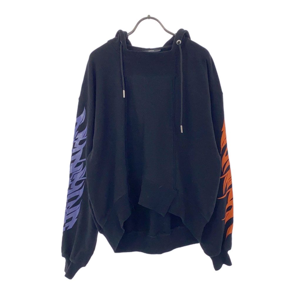 Diesel Print Long Sleeve Sweatshirts XS Black Switching Men's Used