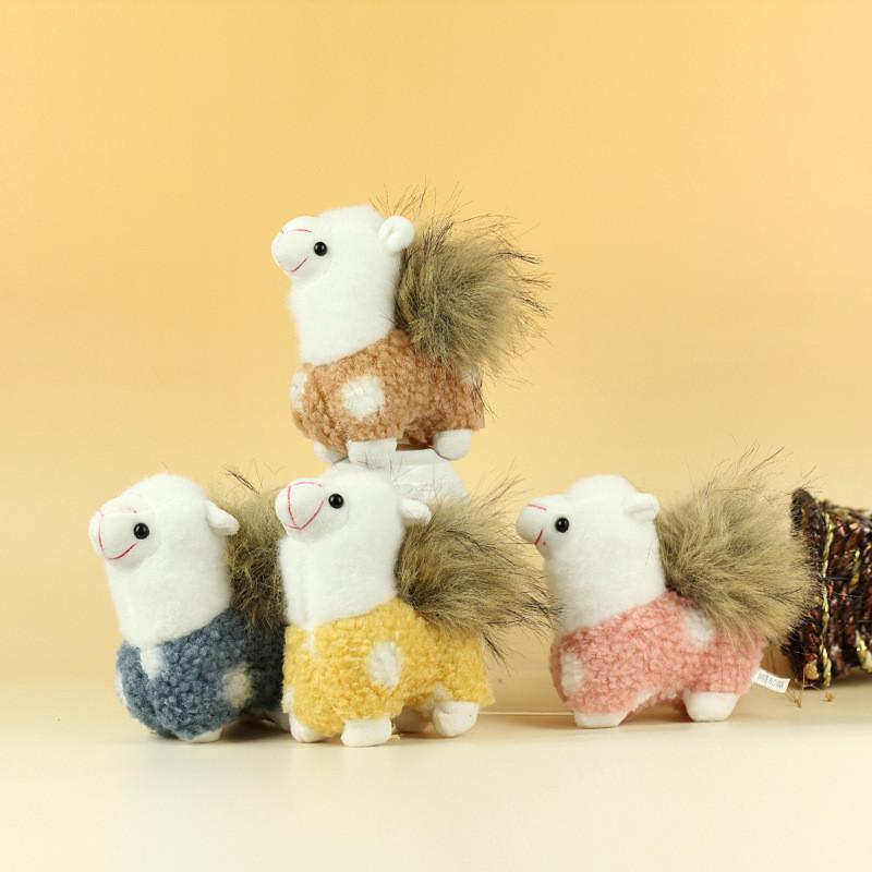 Plush Alpaca Cartoon Doll Collectors Animal Stuffed Toys Key Chain Bag Pendant