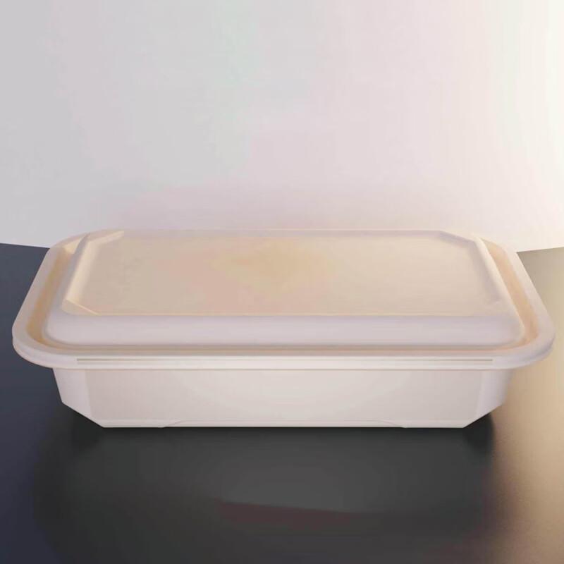 Eco-Friendly Rectangular Corn Starch Takeout Container