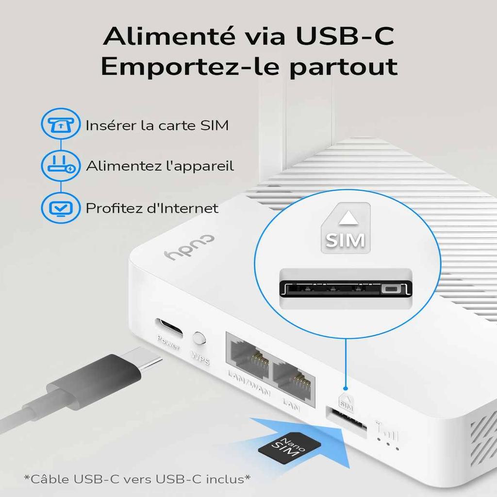 Cudy LT300 4G Router (White)