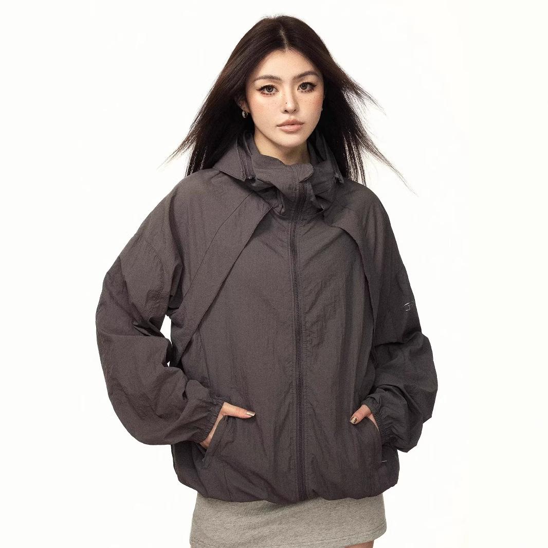 

2025 Unisex Quick-Dry Ice Silk Sunscreen Jacket - Lightweight, Trendy Spring/Summer Protection M