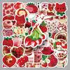 50pcs Cute Cartoon Strawberry Stickers: Fun Decorations for Bikes, Suitcases, & Power Banks