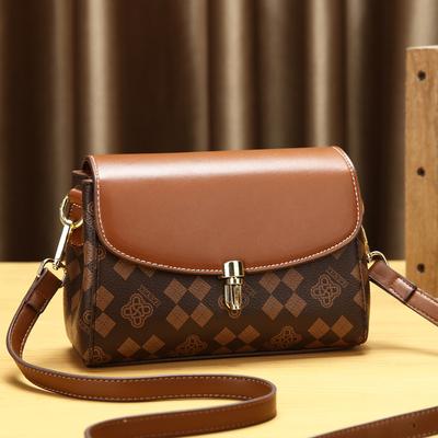 Bag Women's New High-end Shoulder Messenger Bag Versatile Women's Small Square Bag Light Luxury Flower Women's Bag