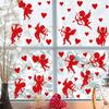 Valentine's Day Love Window Sticker Cartoon Dwarf Pvc Self-adhesive Marriage Wedding Wall Sticker Atmosphere Decoration Decals