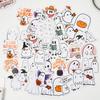 Premium Self Adhesive Paper Stickers Adorable Ghost Boo For Journal Diary Decoration Envelope Sealing Craft Multicolor
