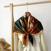 New Spring Style Big Square Scarf Light Luxury Fashionable Silk Scarf for Women Versatile Dunhuang Feitian Thin Printed Sunscreen Scarf