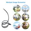 M-Modern-6FT Hose Misters For Outside Patio, Flexible Standing Portable Misting System For Garden Cooling