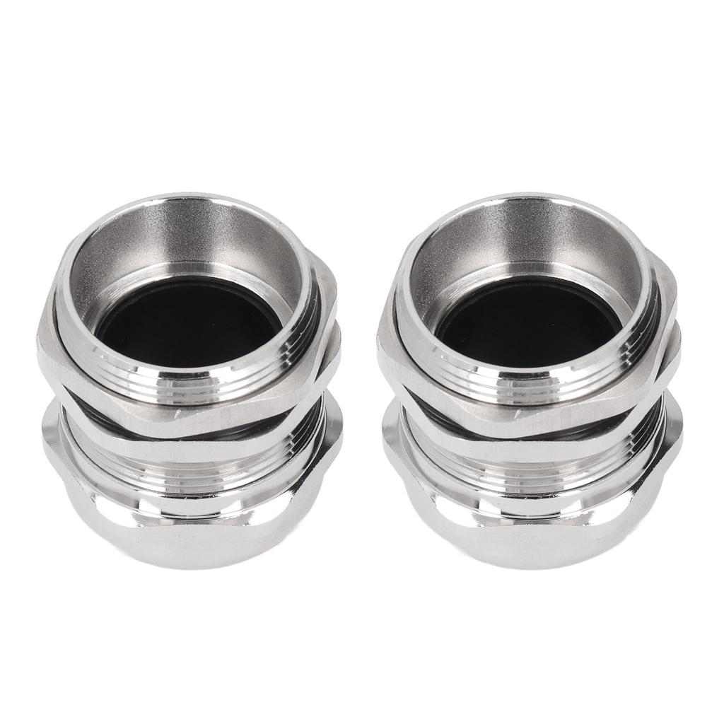 Cable Gland Stress Relief IP68 Waterproof Ni Plated Brass Metal Cord Grip for Electrical Boxes Lighting M32