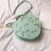 Fashionable Lace Peach Heart Small Bag Women New Trend Ladies Cross Stitch Shoulder Bag Personalized Hand-held Shoulder Bags