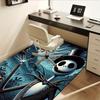Office Rug Jack Skellington, Halloween Town Theme 3D Printed Anti-Slip Rug-Machine Washable for Living Room
