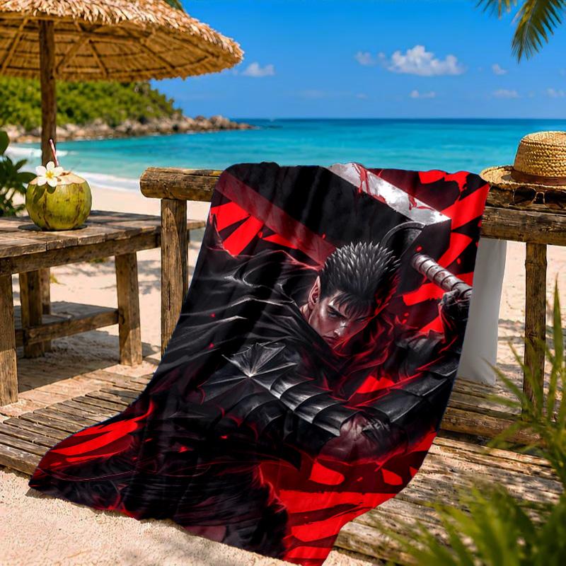 Dark Warrior Rising Beach Towel Microfiber Beach Towel, Lightweight and Quick-Dry, for Summer Travel, Swimming Pool Fan Birthday Gift