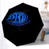 Umbrelă pliabilă cu logo imprimat FC Inter Milano, pentru exterior, timp liber și călătorii, Material durabil pentru umbrelă, Cadou de zi de naștere și sărbători