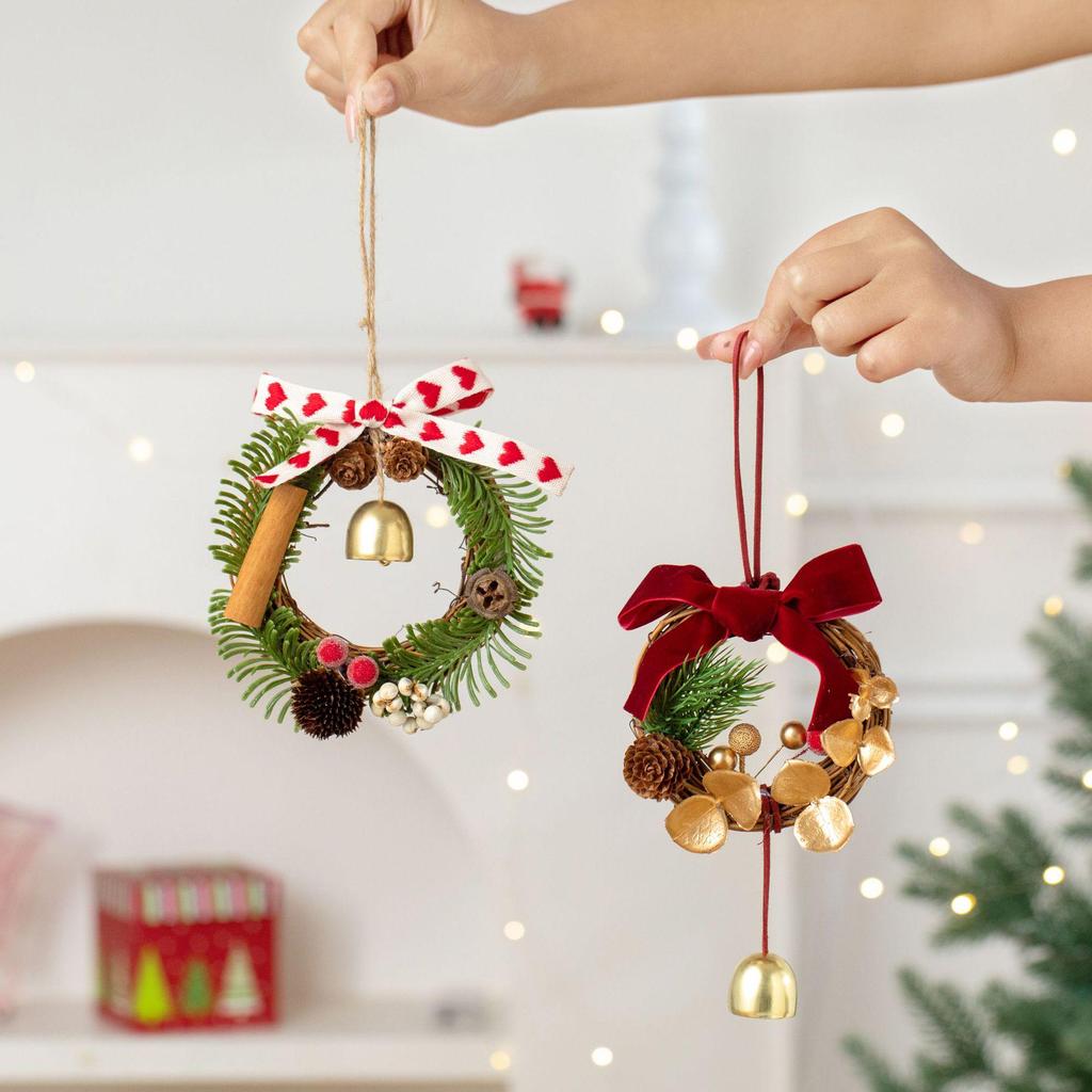 2026 Christmas Bell Wreath Ornaments - Festive Tree Decorations & Hanging Accessories