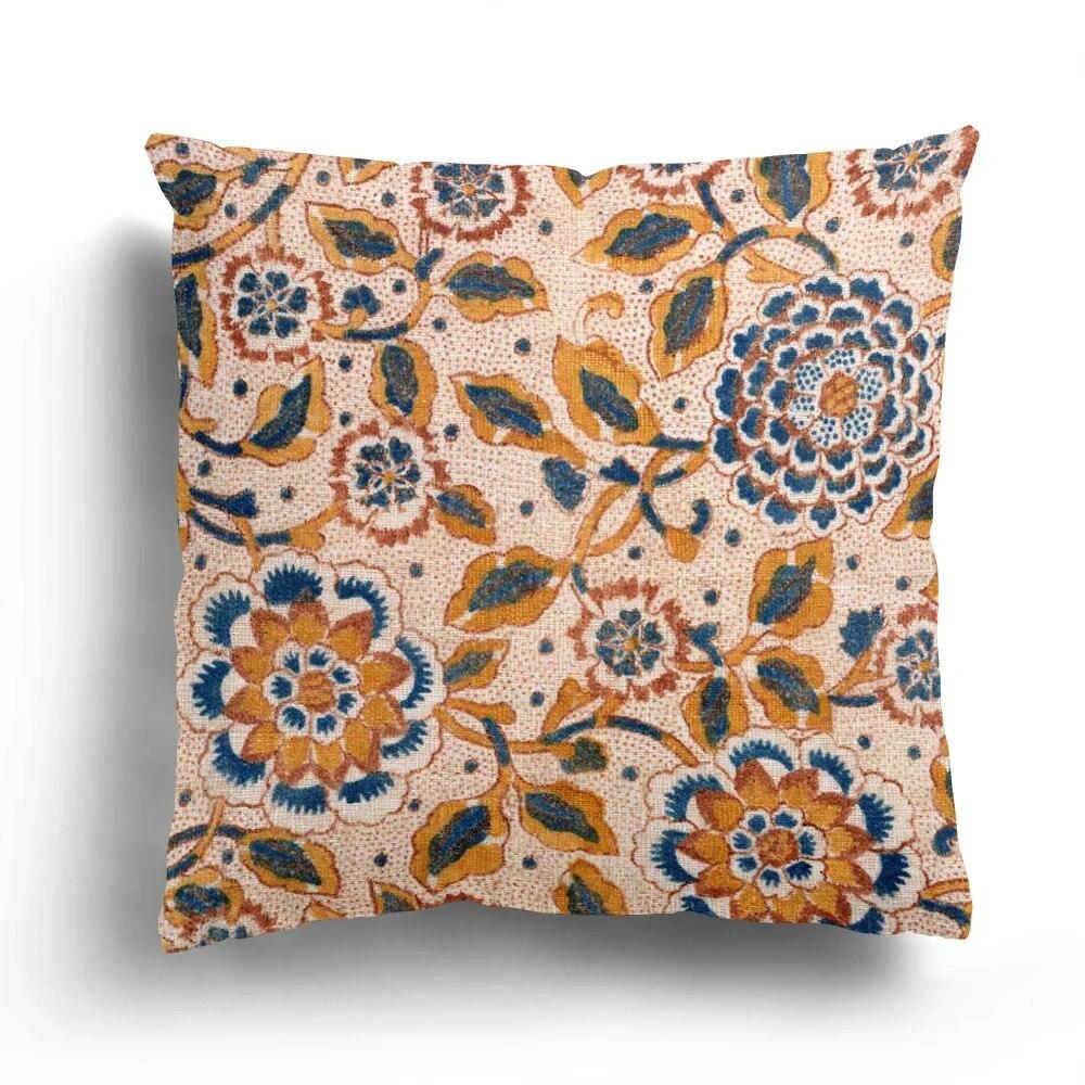 Retro Imitation Embroidery Totem Plush Pillowcase Sofa Cushion Cover Single  Four Seasons