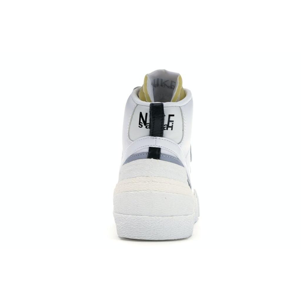 Nike Sacai X Blazer Mid White Grey Unisex Sneakers Wolf-Grey BV0072-100