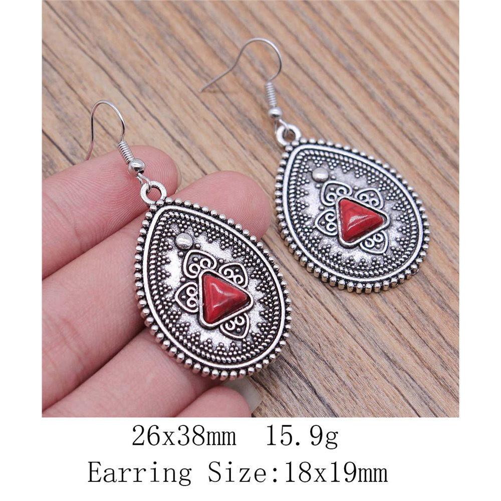 New Year's Day Earrings Women Geometric Water Drop Circle Drop & Dangle Earring Home Garden Party Earrings