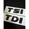 AGLNX1 1X Car Styling ABS Glossy Black Sticker TDI TSI Font Car Tail Decal For VW Touareg Car Accessories