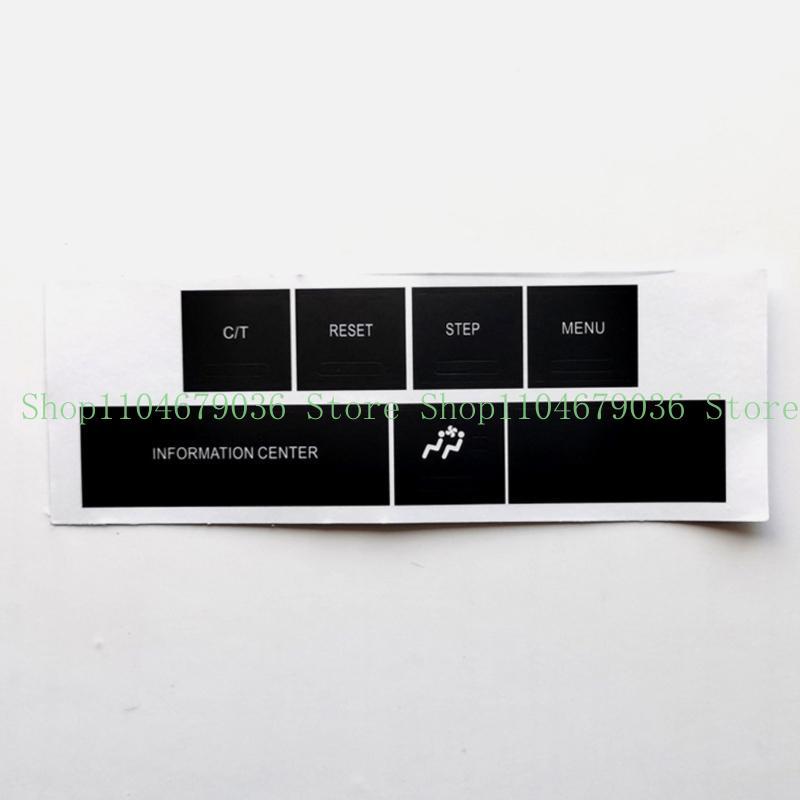PVC Auto Central Control Button Decals Scratch Resistant Easy tallation No Tools Required Multiple Styles Available