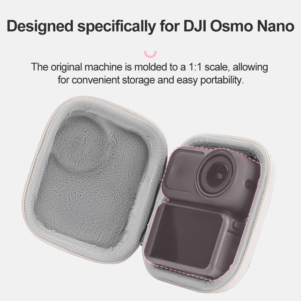 Dopamin-Farbe Aufbewahrungstasche für DJI OSMO NANO Kamerazubehör Tragbare Transporttasche Spritzwassergeschützt Sturzsicher Schutztasche