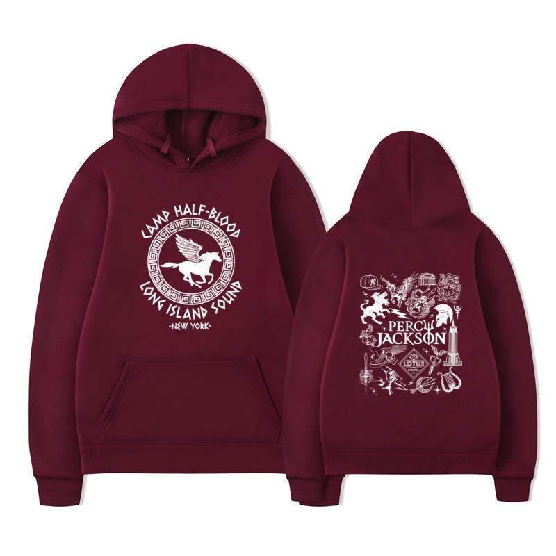 Camp Half Blood Long Island Sound Percy Jackson Hoodie Harajuku Men's Casual Fashion Streetwear