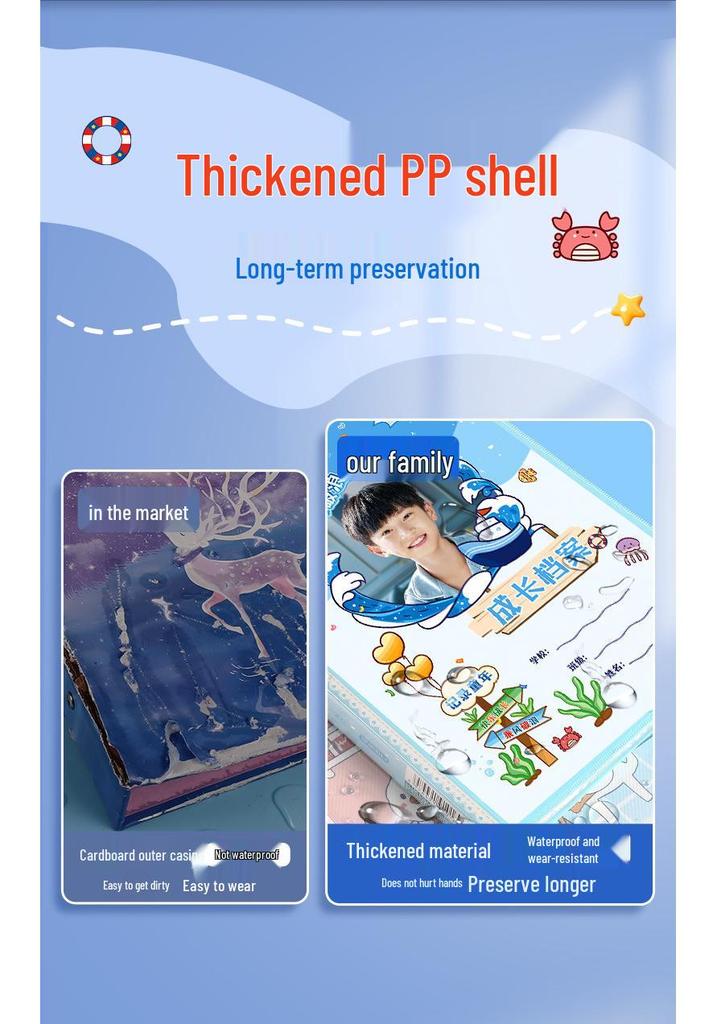Customizable Children's Memory and Growth Record Book