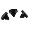 12pcs 13mm/1/2" Rubber Silencer Shock Absorber Silicone, Rubber Rubber Door Stop Stud  Wall