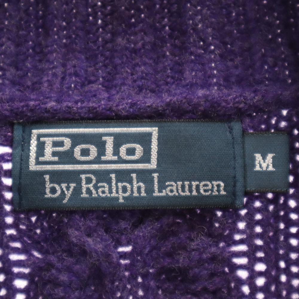 Polo by Ralph Lauren Wool Blend Long Sleeve Shawl Collar Sweater M Knit Men's Used