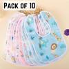 Pack of 10 Baby Bib Set | Waterproof Feeding Bibs for Infants & Toddlers | Reusable Baby Mealtime Bibs