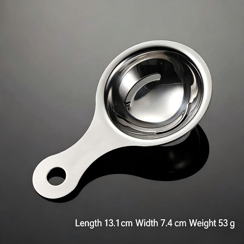 Stainless Steel Egg Separator Food Grade Material Easy Hanging Design Perfect For Home Baking Kitchen Cooking