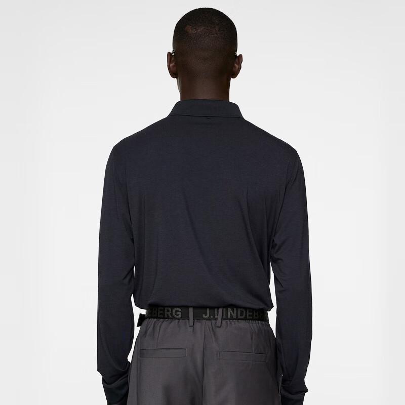 J.Lindeberg Men's 37.5 Tech Long Sleeve Golf Polo