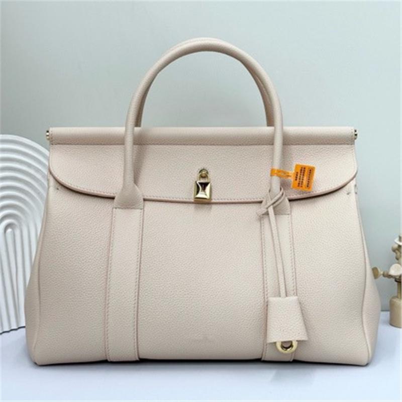 Genuine Cowhide Large Capacity Women s Tote Crossbody Commuter Bag Elephant Gray