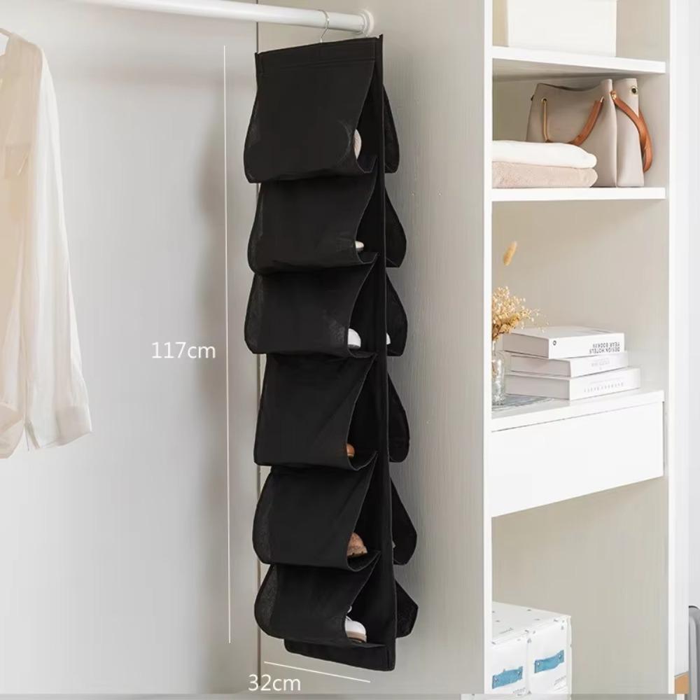 Shoe Storage Hanging Bag Portable Sneakers Organizer Bags Suspension Type Wardrobe Slippers Shelves Multi Layer Home Accessories