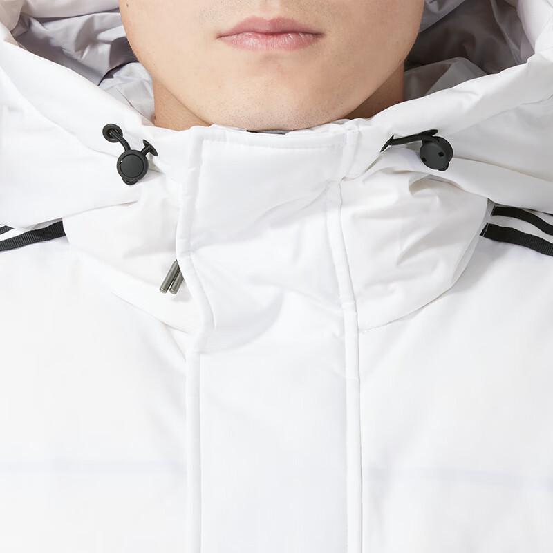 adidas Men's Hooded Mid-Length Down Jacket