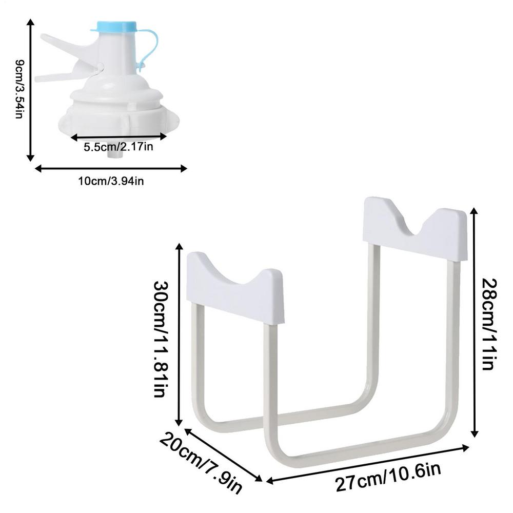 Drinking Fountain Gallon Water Bottle Jug Dispenser Stand Holder for Bottled Water with Water Spout, Simple Water Dispenser