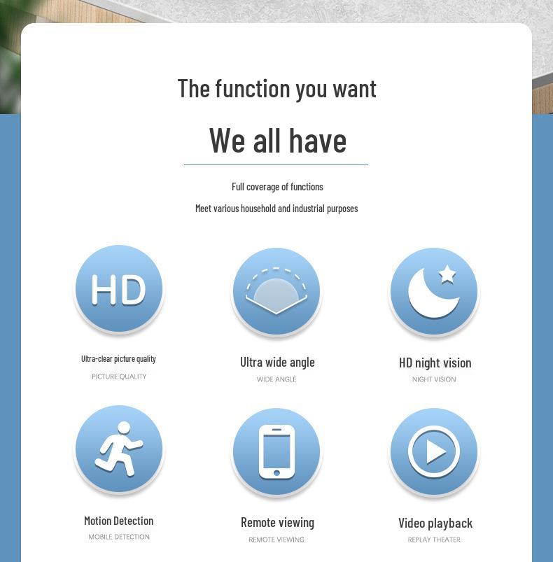 X5 HD Wifi Wireless Night Vision Home Camera