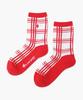 LECOQ GOLF Women'S Check Pattern Middle Socks (Gp322Lso82)