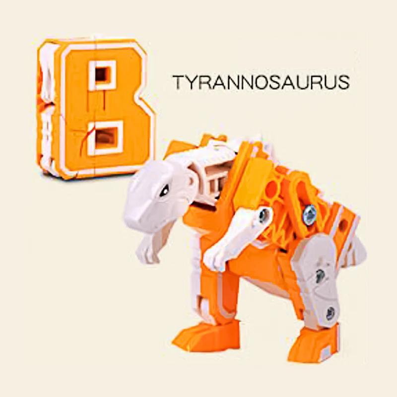 New Learning Toys 26 Letters Learnable Words Transformable  Combinable Robots Alphabet Toys For Kids Gifts Learn Play Robot Toy