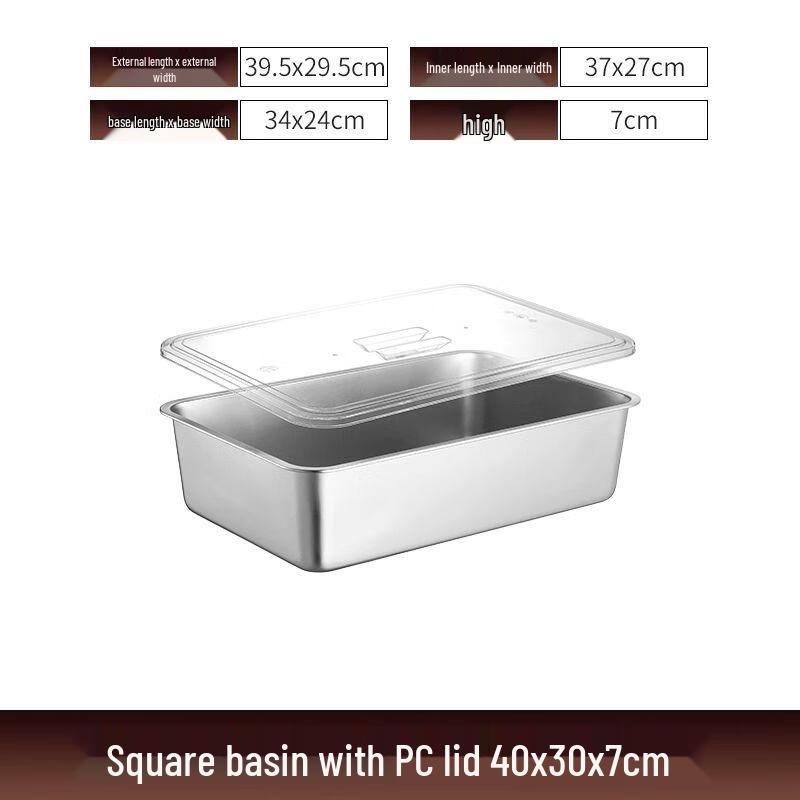 Stainless Steel Buffet Food Pan with Lid