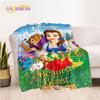 Märchendecke, Picknickmatte, Die Schöne und das Biest, Flanelldecke, Wohnzimmer-Schlafsofa, warme Decke, weiche Decke für Mädchen und Kinder