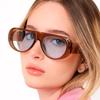 SHAUNA Ins Popular Fashion Pilot Women Sunglasses Retro Blue Green Shades UV400 Men Trending Wide Legs Sun Glasses