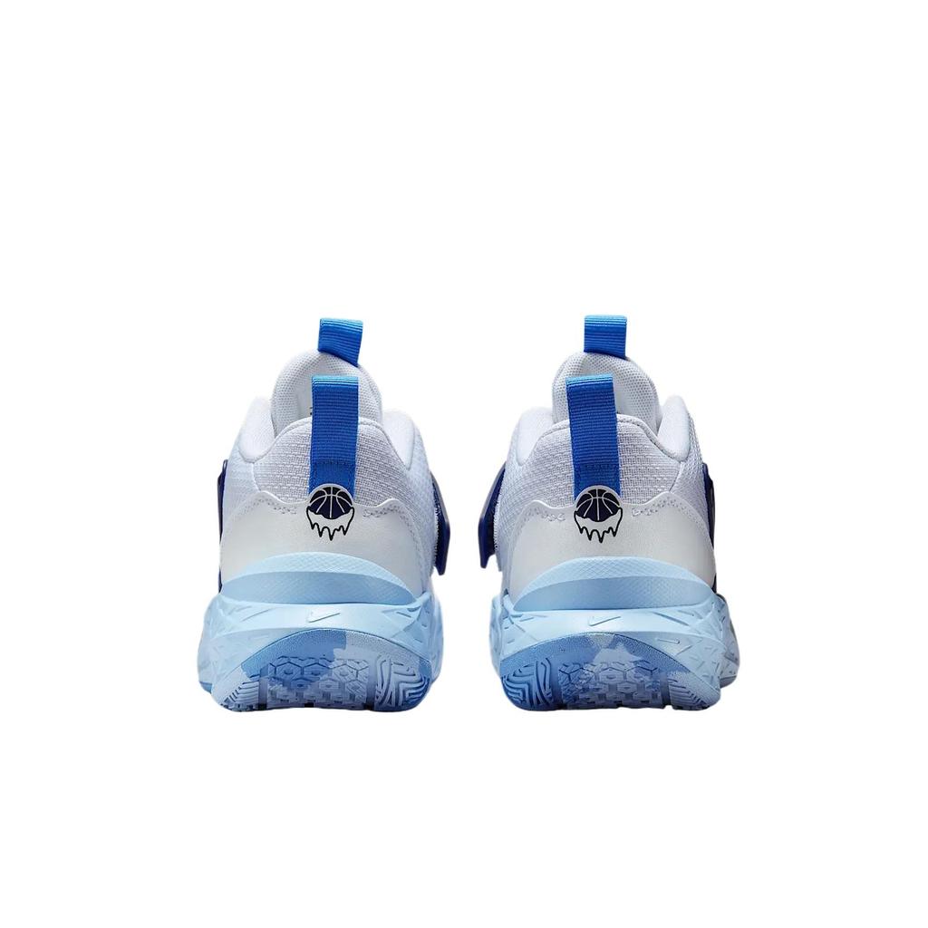 Nike Team Hustle D 12 Basketballschuhe Blau Unisex HF6279-100