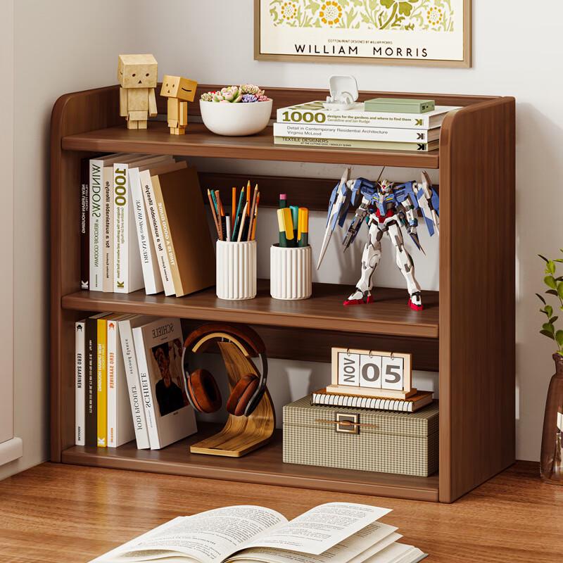 Desktop 3-Tier Wooden Bookshelf