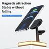 30W 3 in 1 Wireless Magnetic Fast Chargers Stand For iPhone 15 14 Pro Max Mini  Dock Station For Airpods Pro/Apple watch